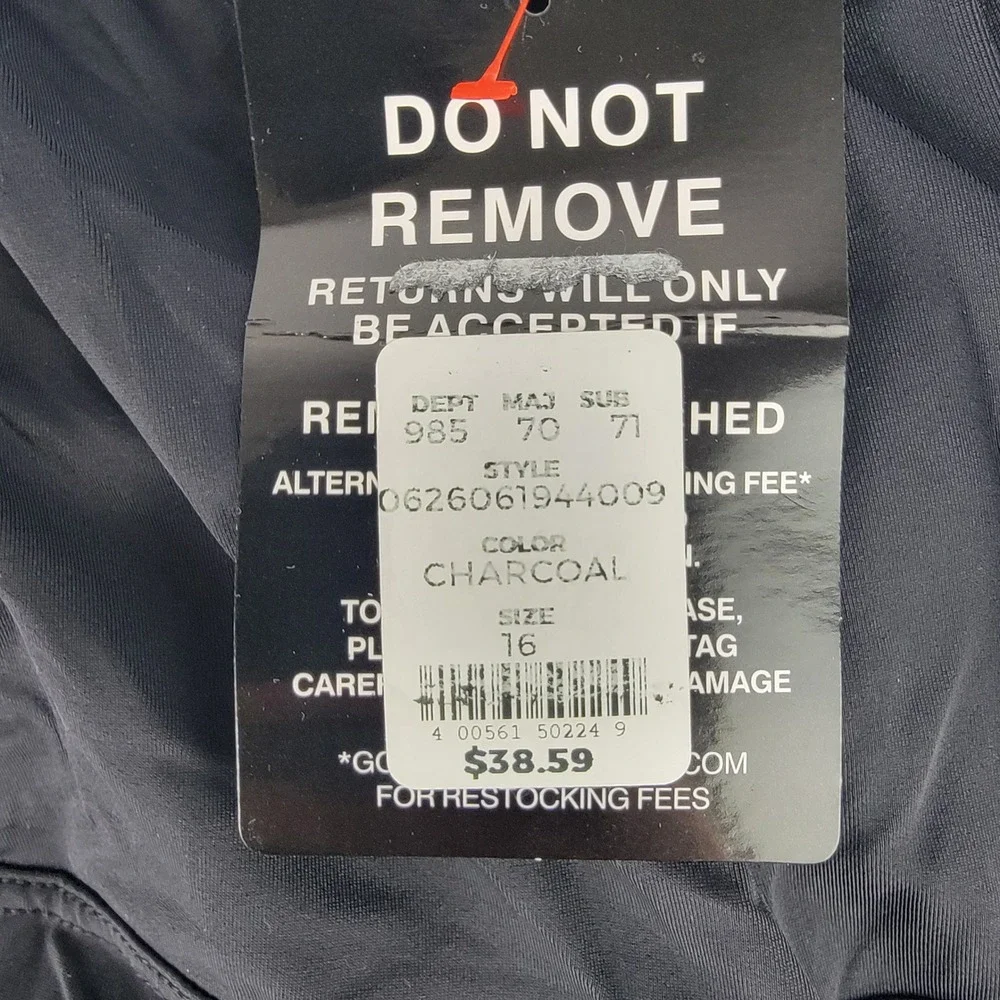 Swim365 Women Charcoal Grey Swim Skirt with Integrated Brief Size 16 NEW
